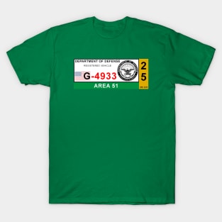 2025 Area 51 Military Base Permit T-Shirt